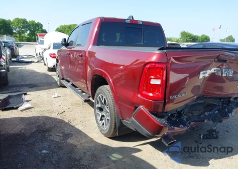 2025 Ram 1500 Laramie 4X4 5'7 Box from USA, damaged, VIN 1C6SRFJP0SN510312